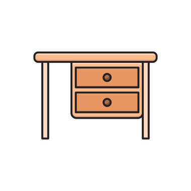 tablo vektörü düz renk simgesi