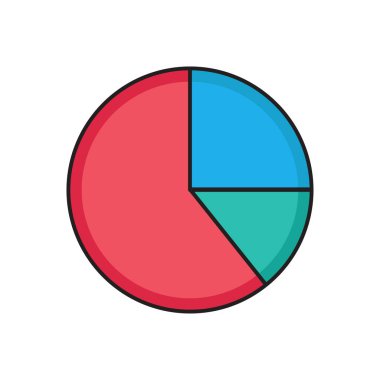 grafik vektörü düz renk simgesi