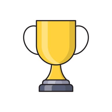 başarı vektörü düz renk simgesi