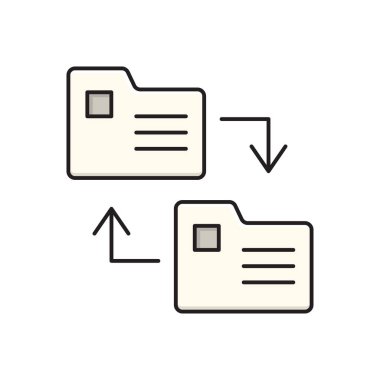 dizin vektörü düz renk simgesi