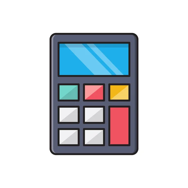 Vector Contabilidad Icono Color Plano — Archivo Imágenes Vectoriales
