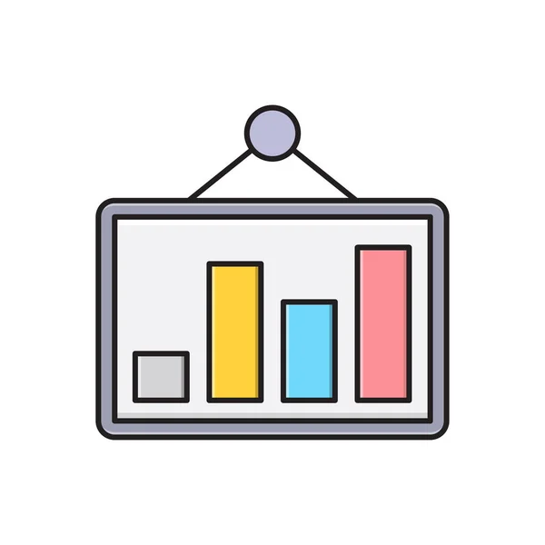 Дошка Вектор Плоский Колір Піктограми — стоковий вектор
