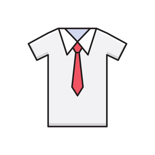 领带矢量平面颜色图标 — 图库矢量图片