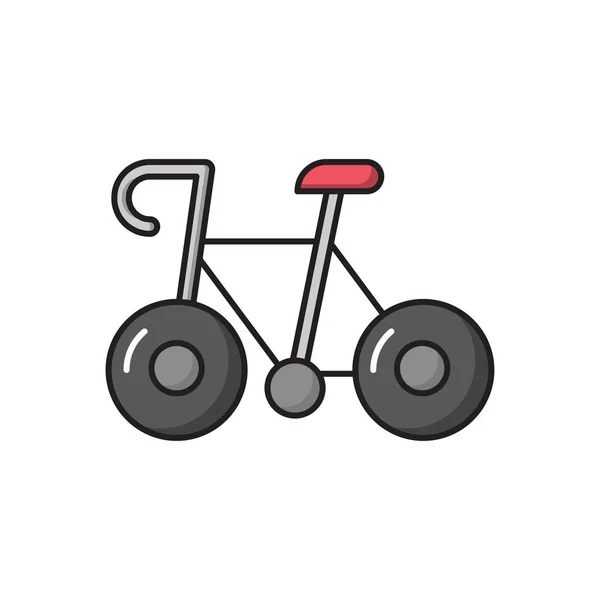 Vecteur Vélo Icône Couleur Plate — Image vectorielle