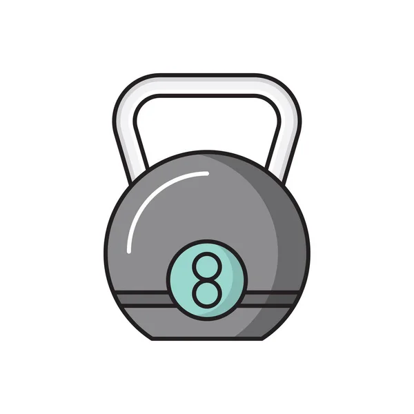 Gym Vector Flat Color Icon — Stock Vector