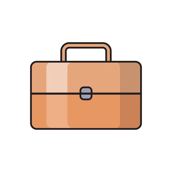 Vector Bolsa Icono Color Plano — Vector de stock