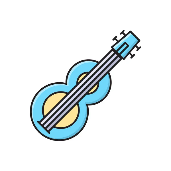 Music Vector Flat Color Icon — Stock Vector