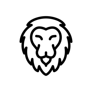 burç vektörü ince çizgi simgesi