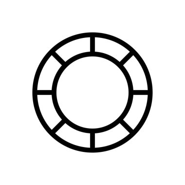 burç vektörü ince çizgi simgesi