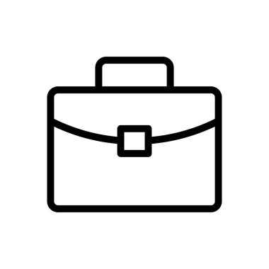 evrak çantası vektörü ince çizgi simgesi