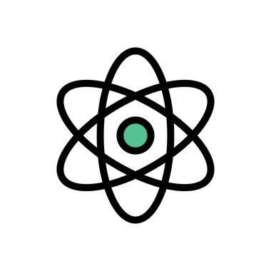 uzay vektörü düz renk simgesi