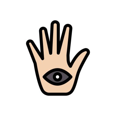 Astroloji vektörü düz renk simgesi