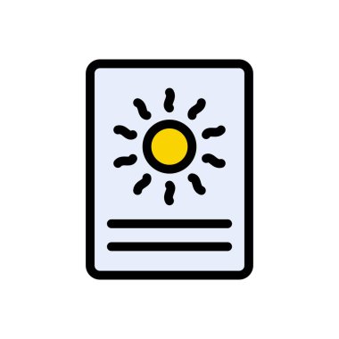 kart vektörü düz renk simgesi