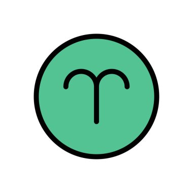 vektör düz renk simgesini imzala