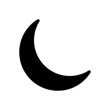 gece vektörü düz simgesi