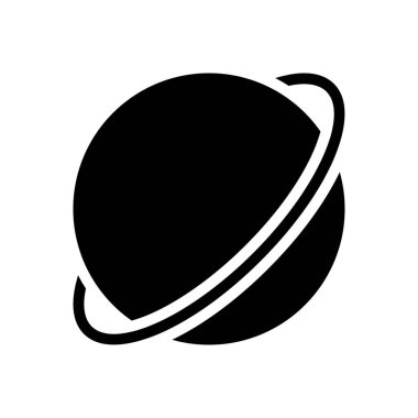 Satürn vektör düz simgesi