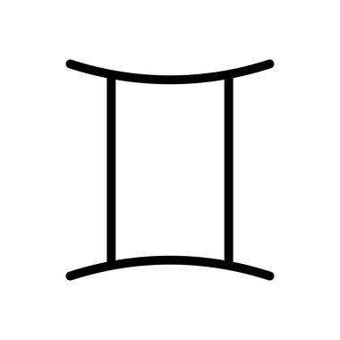 Zodiac vektör sembolü düz simge