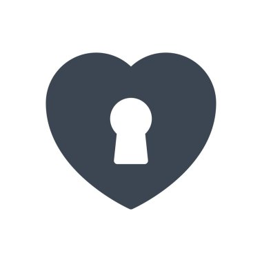 vektör kabartma renk simgesini kilitle