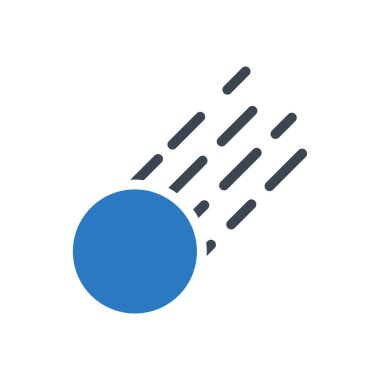 Satürn vektör renk simgesi