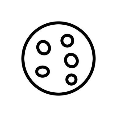 Bisküvi vektörü ince çizgi simgesi