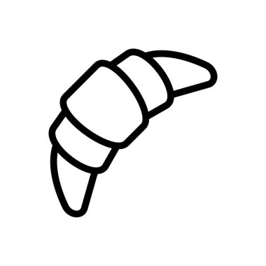 ekmek vektörü ince çizgi simgesi