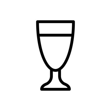 meyve suyu vektörü ince çizgi simgesi