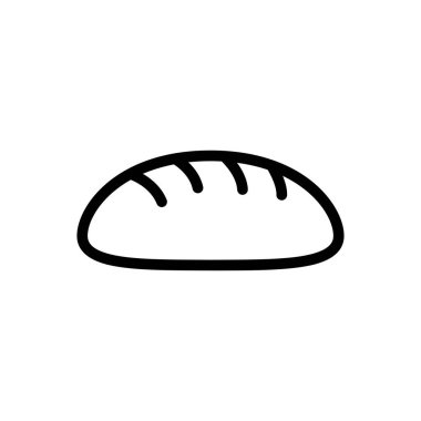 Somun vektörü ince çizgi simgesi