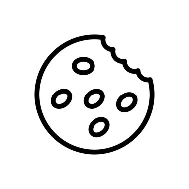 fırın vektörü ince çizgi simgesi