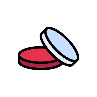 çerez vektörü düz renk simgesi