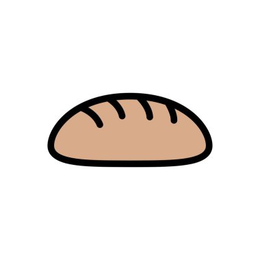 Somun vektörü düz renk simgesi