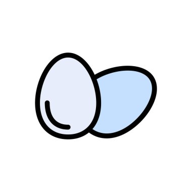 omlet vektörü düz renk simgesi