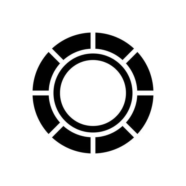 Horoskop Vektor Glyphen Flaches Symbol — Stockvektor