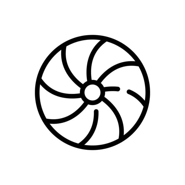 Иконка Вектора Тонкой Линии Печенья — стоковый вектор