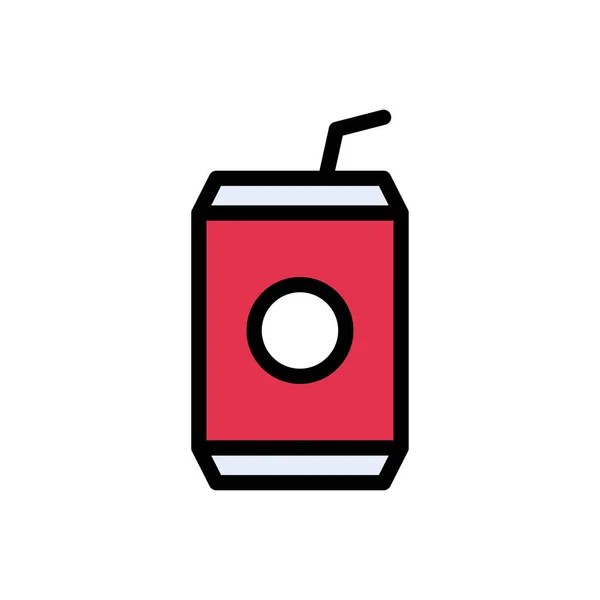 Juice Vector Flat Color Icon — Stock Vector