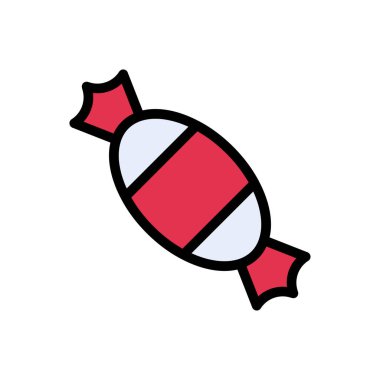 toffee vektör düz renk simgesi