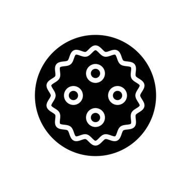 çerez vektör düz simgesi