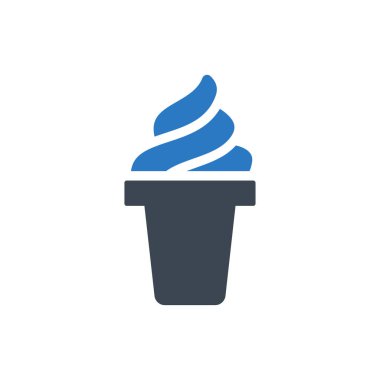 krem vektörü renk simgesi