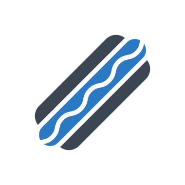 fast food vektör renk simgesi