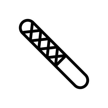 Salon vektörü ince çizgi simgesi