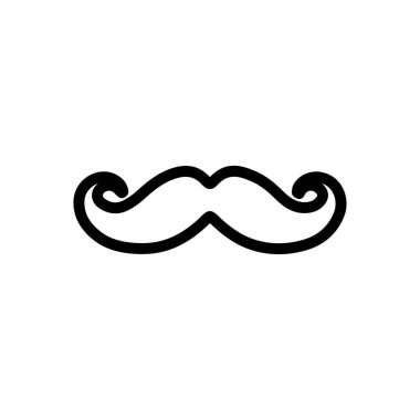 yüz vektörü ince çizgi simgesi