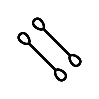 kulak vektörü ince çizgi simgesi