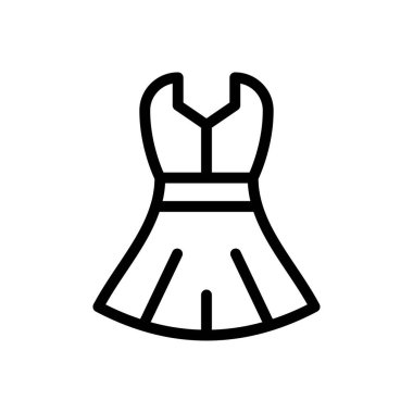 Kumaş vektörü ince çizgi simgesi