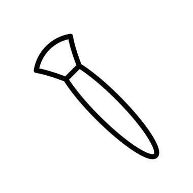 kozmetik vektörü ince çizgi simgesi