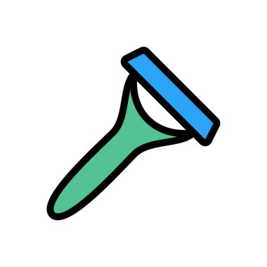 güzellik vektörü düz renk simgesi