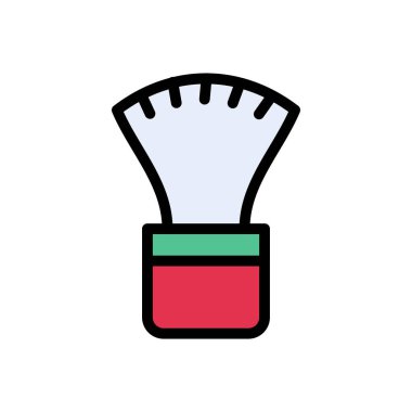 traş vektörü düz renk simgesi