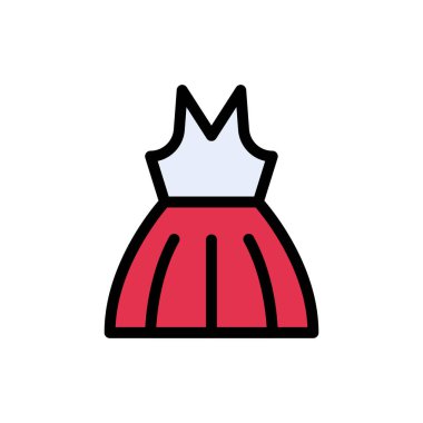 parti vektörü düz renk simgesi