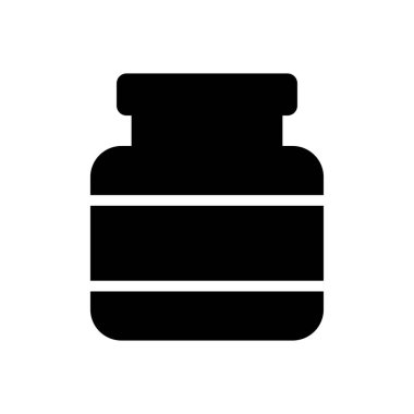 krem vektör düz simge