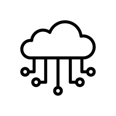 hesaplama vektörü ince çizgi simgesi