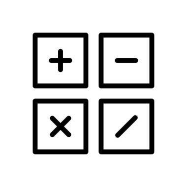 muhasebe vektörü ince çizgi simgesi