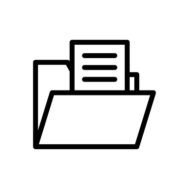 dizin vektörü ince çizgi simgesi